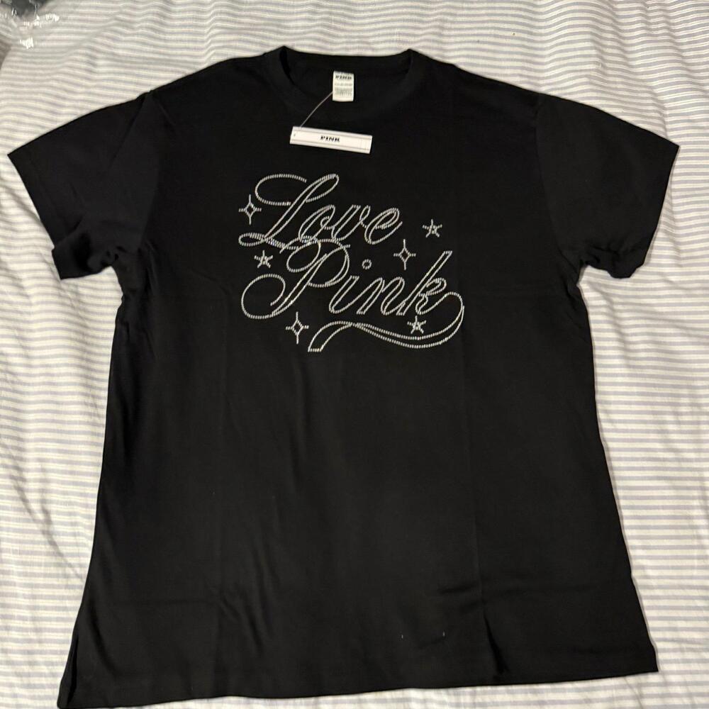 Victoria’s Secret PINK Campus Cotton Bling Tee
